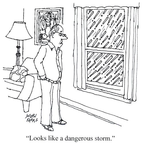 'Looks like a dangerous storm.'