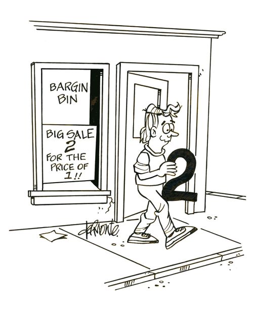 'Big Sale 2 for the Price of 1.'