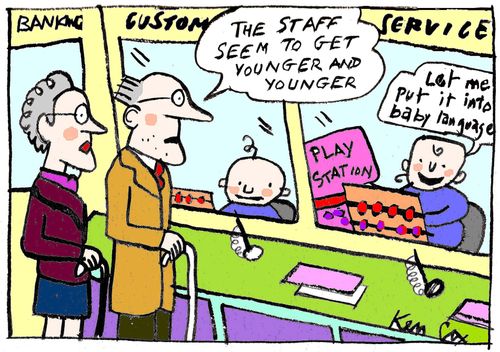'The staff seem to get younger and younger.'