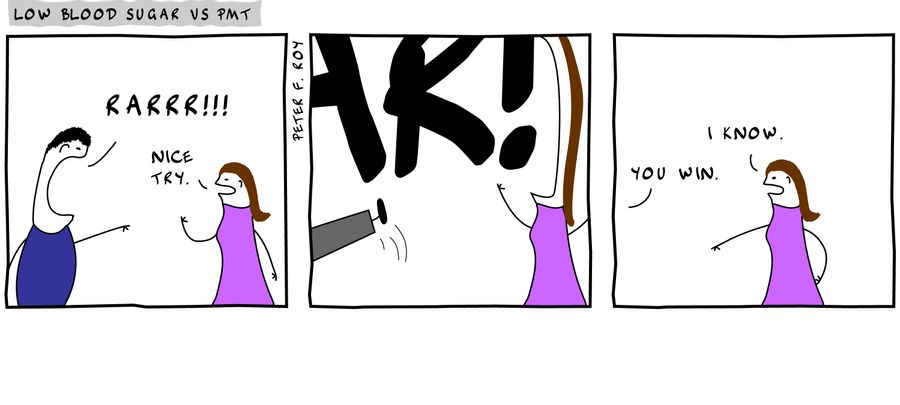 Rarrr!!! - 'Nice try.' - 'Rar!' - 'You win.' - 'I know.' - 