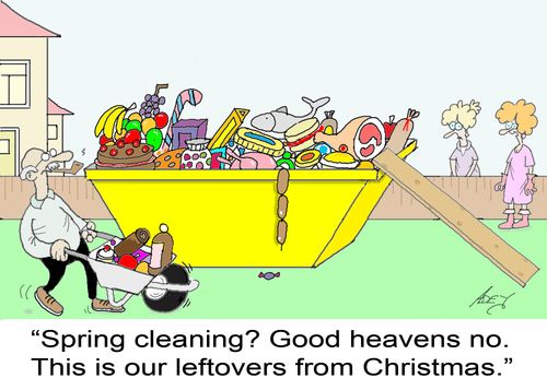 'This is our leftovers from Christmas.'