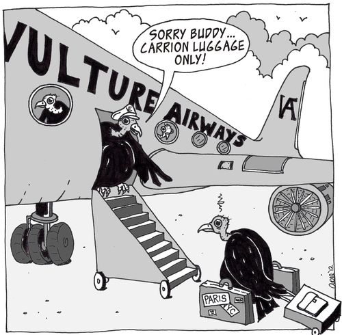'Sorry buddy...carrion luggage only!'