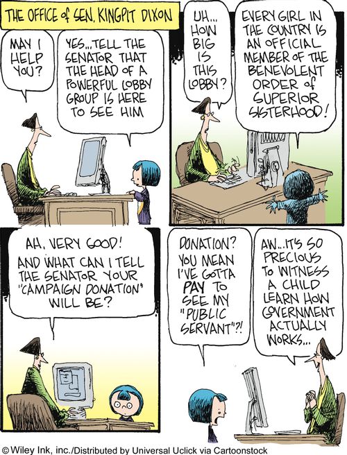 'Ah, it's so precious to witness a child learn how government actually works...'