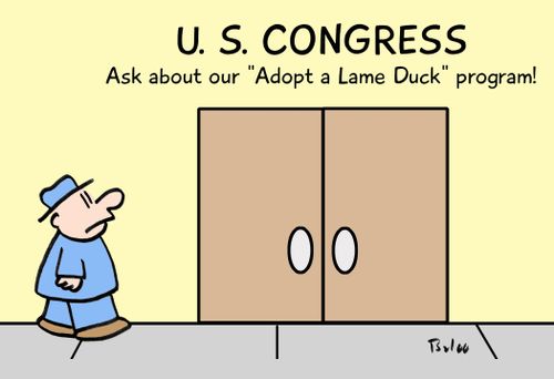 U.S. Congress: Ask about our 'Adopt a Lame Duck' program!