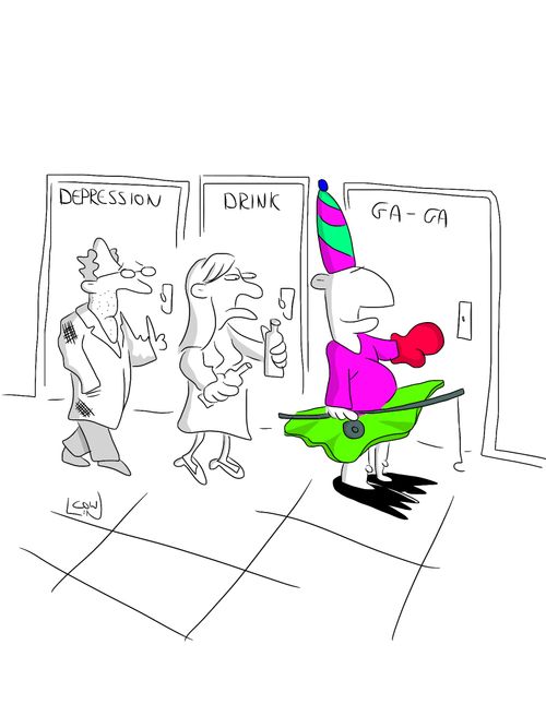 Depression, Drink and Ga-Ga.