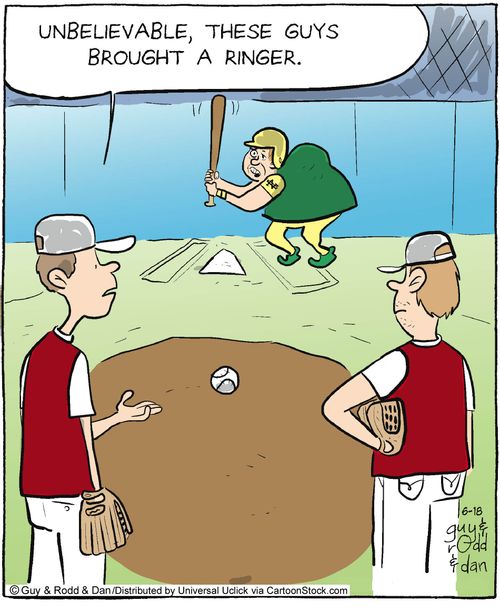'Unbelievable, these guys brought a ringer.'