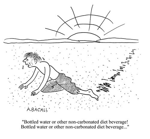'Bottled water or other non-carbonated diet beverage!'