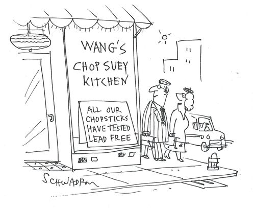 Wang's Chop Suey Kitchen: All our chopsticks have tested lead free.