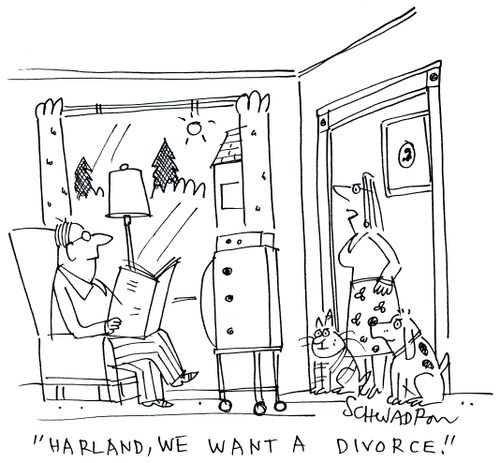 'Harland, we want a divorce.'