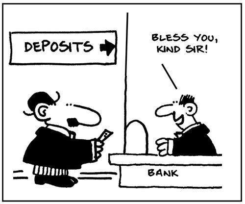 'Bless you, kind sir!'