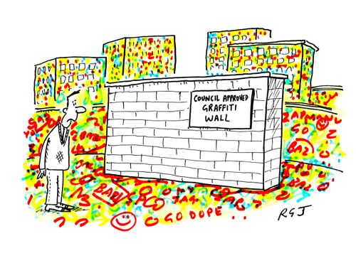 'Council approved graffiti wall'