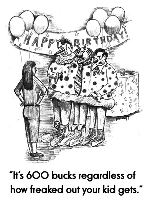 'It's 600 bucks regardless of how freaked out your kid gets.'