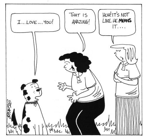 '...Huh! It's not like he means it...'