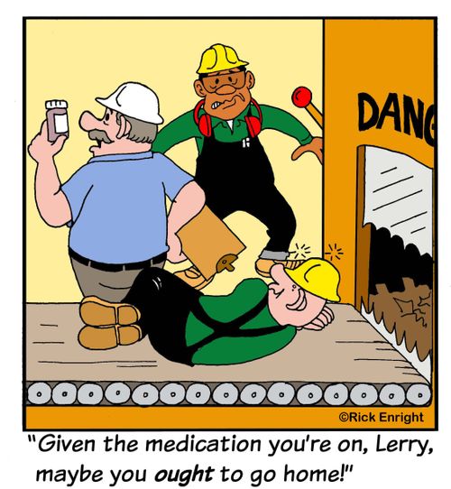 'Given the medication you're on, Larry, maybe you ought to go home!'