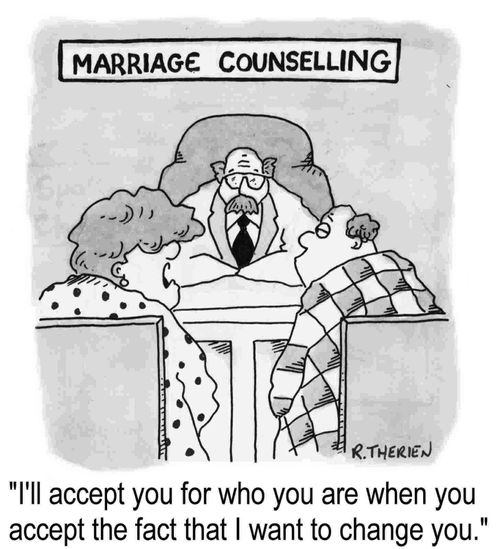 Marriage Counselling - "I'll accept you for who you are..."