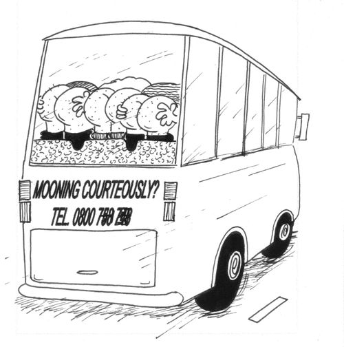 'Mooning courteously?'