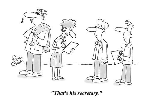 "That's his secretary."