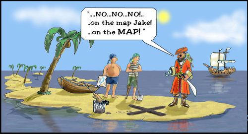 'NO..NO..NO!..on the map Jake...on the MAP!'