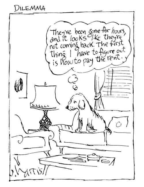Dilemma - 'They've been gone for ages and it looks like they're not coming back.  The first thing I have to figure out is how to pay the rent.'