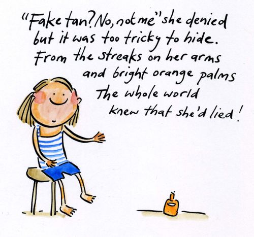 'Fake tan? Not me!'