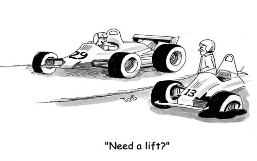 'Need a lift?'