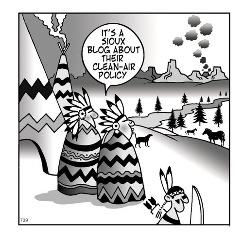 'It's a Sioux blog about their clean air policy,'