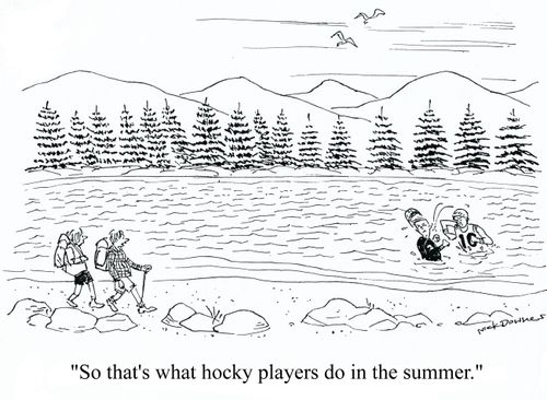 'So that's what hockey players do in summer.'