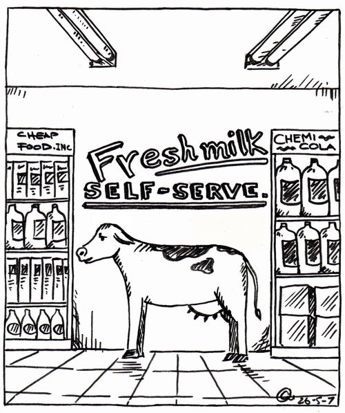 Fresh milk - Self service