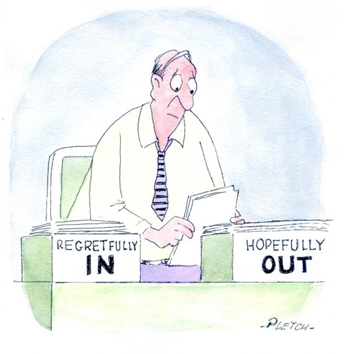 Regretfully in/Hopefully Out.