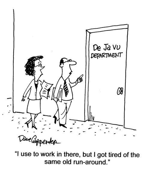 'I used to work there, but I got tired of the same old run-around.'