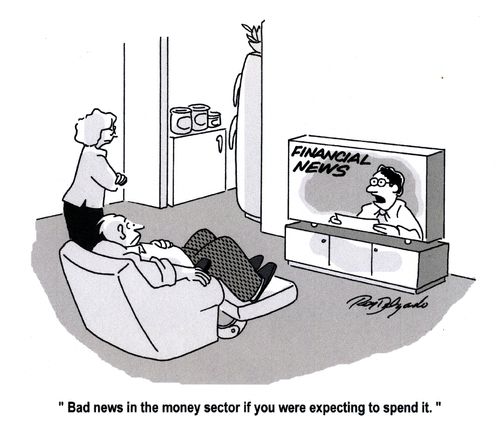 'Bad news in the money sector if you were expecting to spend it.'