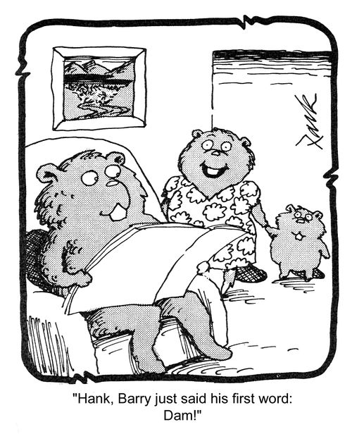 'Hank, Barry just said his first word: Dam!'