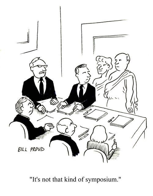 'It's not that kind of symposium.'