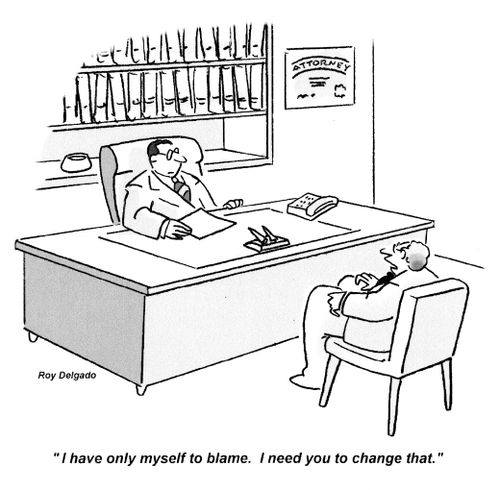 'I have only myself to blame. I need you to change that.'