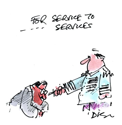 For service to services...
