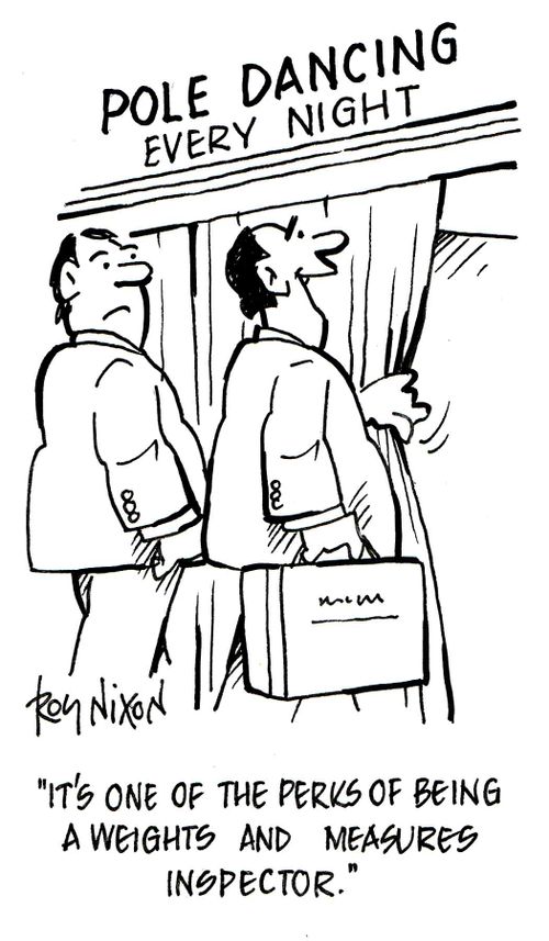 Pole Dancing Every Night: 'It's one of the perks of being a weights and measures inspector.'