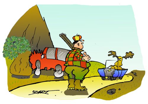 Hitchhiking Hunter.