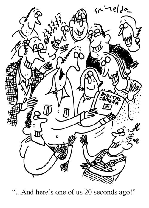 'And here's one of us 20 seconds ago!'