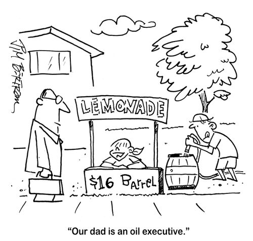 'Our dad is an oil executive.'
