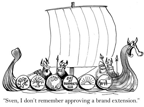 'Sven, I don't remember approving a brand extension.'