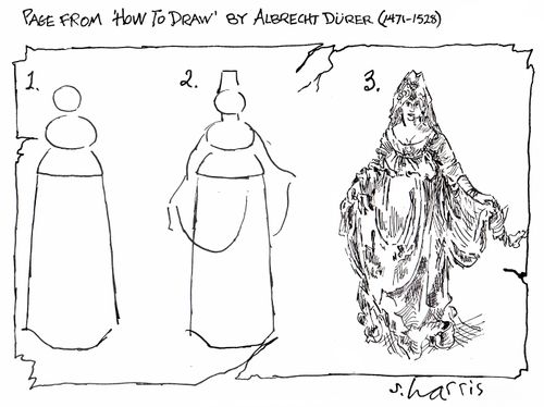 Page from 'How to Draw' by Albrecht Durer