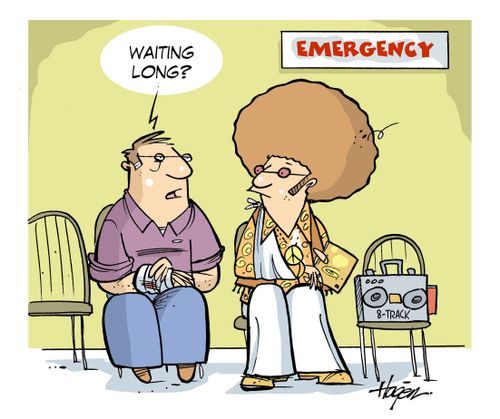 'Waiting long?'
