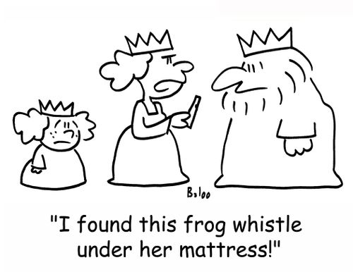 'I found this frog whistle under her mattress!'