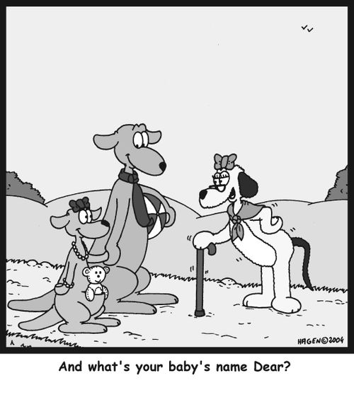'And what's your baby's name Dear?'