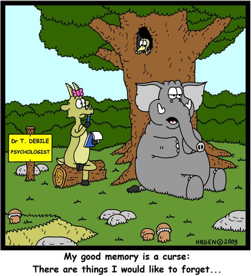 'My good memory is a curse: There are things I would like to forget...'