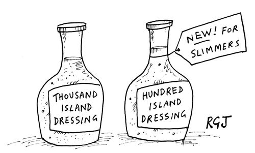 'New for slimmers, Hundred Island dressing'