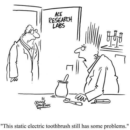 This ststic electric toothbrush still has some problems.
