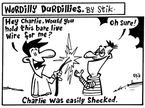 Wordilly Durdillies - Charlie was easily shocked