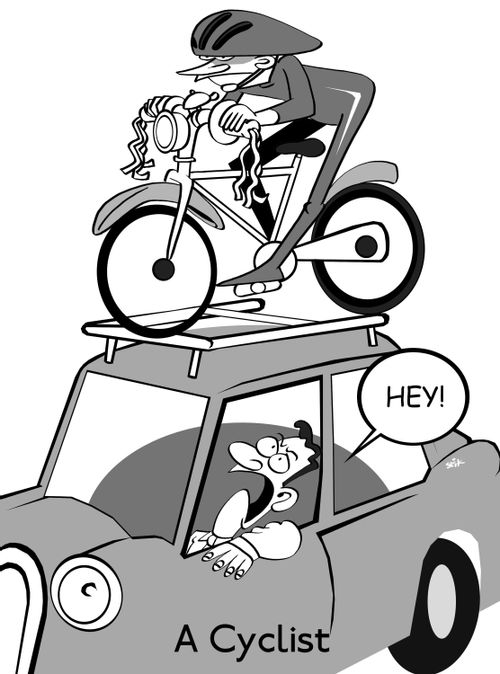 A cyclist