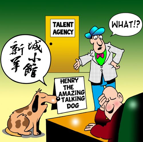 Henry the amazing talking dog.